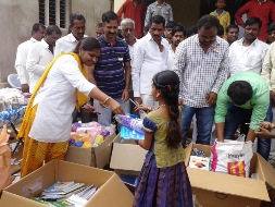School kit drive by JP Morgan Chase in Hyderabad